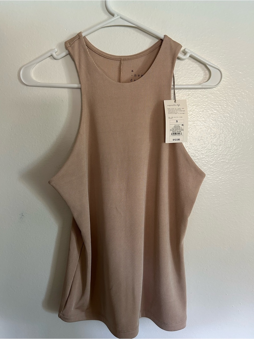 NWT & Like New A New Day Ribbed High-Neck Tank Tops – Size Small (Set of 2)